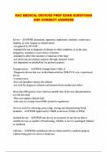 RAC MEDICAL DEVICES PREP EXAM QUESTIONS AND CORRECT ANSWERS
