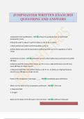 JUMPMASTER WRITTEN EXAM 2025 QUESTIONS AND ANSWERS