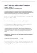 ANCC PMHNP NP Review Questions exam edge 3
