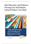 Test Bank for Safe Maternity and Pediatric Nursing Care 2nd Edition - Linnard-Palmer &vert; Complete Test Bank with Questions and Answers