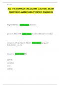 ALL THE COMSAE EXAM 2025 &vert; ACTUAL EXAM QUESTIONS WITH 100&percnt; VERIFIED ANSWERS