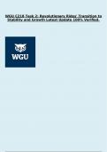 WGU C218 Task 2&colon; Revolutionary Rides' Transition to Stability and Growth Latest Update 100&percnt; Verified&period;