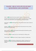 MAINE - REAL ESTATE EXAM 2025 QUESTIONS AND ANSWERS