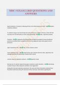 MDC 3 EXAM 2 2025 QUESTIONS AND ANSWERS