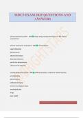 MDC3 EXAM 2025 QUESTIONS AND ANSWERS