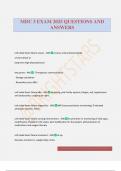 MDC 3 EXAM 2025 QUESTIONS AND ANSWERS