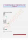 MDL248 EXAM 2 2025 QUESTIONS AND ANSWERS