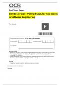 SWE201c Final – Verified Q&A for Top Scores in Software Engineering