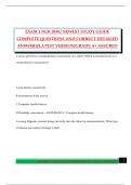 EXAM 1 NUR 2830 &sol; NEWEST STUDY GUIDE COMPLETE QUESTIONS AND CORRECT DETAILED ANSWERS&sol;LATEST VERSION&sol;GRADE A&plus; ASSURED