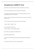 Straighterline CHEM101 Final Exam&period; 314 Questions And Answers 
