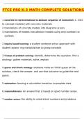 FTCE PREK-3 EXAMS  BUNDLED FTCE Pre K-3 Language Arts Latest 2025 Actual Questions and Verified Answers &lpar;2025 &sol; 2026&rpar; A&plus; Grade 100&percnt; Guarantee Verified by Experts&period; FTCE PreK-3 exam study guide with practice questions&period; How to pass FTCE PreK-3 developmental 