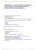 FIREFIGHTER 1C - WILDLAND EXAM &lpar;CALFIRE AND  JBL TEST BASED&rpar; ACTUAL QUESTION VERIFIED  ANSWERS 2025&vert;&vert;ALREADY GRADED A&plus; 