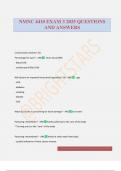 NMNC 4410 EXAM 3 2025 QUESTIONS AND ANSWERS
