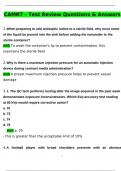 CAMRT - Test Review Questions Latest 2025 Actual Questions and Verified Answers &lpar;2025 &sol; 2026&rpar; A&plus; Grade 100&percnt; Guarantee Verified by Experts