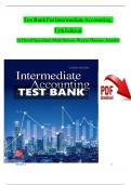 Test Bank For Intermediate Accounting&comma; 11th Edition by David Spiceland&comma; Mark Nelson&comma; Wayne Thomas&comma; Jennifer
