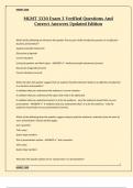 MGMT 3330 Exam 3 Verified Questions And Correct Answers Updated Edition&period;
