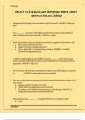 MGMT 3330 Final Exam Questions With Correct Answers Recent Edition&period;