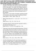 math 1280 Final Exam 2025 COMPREHENSIVE EXAM QUESTIONS WITH DETAILED VERIFIED AND 100&percnt; CORRECT ANSWERS BRAND NEW EXAM ALREADY GRADED A&plus;&excl;&excl;