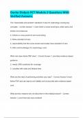 Davita Dialysis PCT Module 2 Questions With Verified Answers&period;