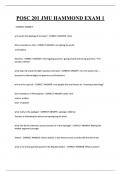 POSC 201 JMU HAMMOND EXAM 1 