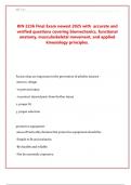 KIN 2236 Final Exam newest 2025 with  accurate and  verified questions covering biomechanics&comma; functional  anatomy&comma; musculoskeletal movement&comma; and applied  kinesiology principles&period; 
