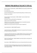 NR565 PHARMACOLOGY FINAL