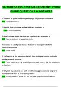 3A Turfgrass Pest Management Study Guide Exam Latest 2025 Actual Questions and Verified Answers &lpar;2025 &sol; 2026&rpar; A&plus; Grade 100&percnt; Guarantee Verified by Experts