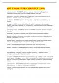 OIT EXAM PREP CORRECT 100&percnt;