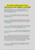 MS 1 final USAHS Exam ACTUAL  QUESTIONS AND CORRECT ANSWERS