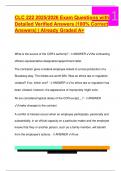 CLC 222 2025&sol;2026 Exam Questions with  Detailed Verified Answers &lpar;100&percnt; Correct  Answers&rpar; &vert; Already Graded A&plus;