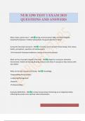 NUR 1290 TEST 1 EXAM 2025 QUESTIONS AND ANSWERS