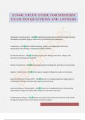 NU664C STUDY GUIDE FOR MIDTERM EXAM 2025 QUESTIONS AND ANSWERS