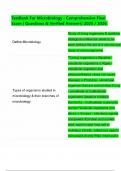TestBank For Microbiology - Comprehensive Final Exam &vert; Questions & Verified Answers&vert; 2025 &sol; 2026&period;