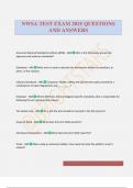 NWSA TEST EXAM 2025 QUESTIONS AND ANSWERS