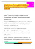  IBA Midterm Review 2025&sol;2026 Exam  Questions and Answers &vert; A&plus; Score  Assured 
