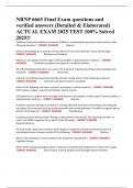 NRNP 6665 Final Exam questions and verified answers &lpar;Detailed & Elaborated&rpar; ACTUAL EXAM 2025 TEST 100&percnt; Solved 2025&excl;&excl;