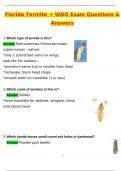 Florida-Termite &plus; WDO Exam &lpar;Latest 2025 &sol; 2026 Update&rpar; Questions and Verified Answers &vert; 100&percnt; Correct &vert; Grade A&plus;