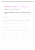 7 BREW BREWISTA TEST with 100&percnt; Correct Answers &vert; Verified &vert;Latest 2025