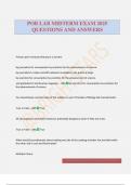 POB LAB MIDTERM EXAM 2025 QUESTIONS AND ANSWERS