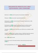 SHADWICK POB EXAM 2 2025 QUESTIONS AND ANSWERS