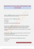 POB FINAL EXAM 2025 QUESTIONS AND ANSWERS