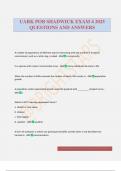 UARK POB SHADWICK EXAM 4 2025 QUESTIONS AND ANSWERS