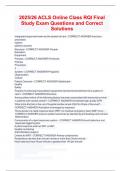 2025&sol;26 ACLS Online Class RQI Final Study Exam Questions and Correct Solutions 