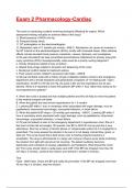 Exam 2 Pharmacology-Cardiac Exam 2025&sol;2026 Questions With Completed Solutions&period;