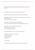 Accounting 200 Exam &num;2 Study Guide 2025 Questions with Accurate Answers