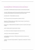 Accounting 200 Exam 1 2025 Questions with Accurate Answers