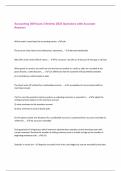 Accounting 200 Exam 2 Review 2025 Questions with Accurate Answers