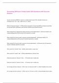 Accounting 200 Exam 3 Study Guide 2025 Questions with Accurate Answers
