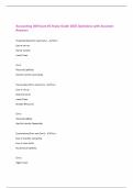 Accounting 200 Exam &num;1 Study Guide 2025 Questions with Accurate Answers