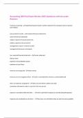 Accounting 200 Final Exam Review 2025 Questions with Accurate Answers